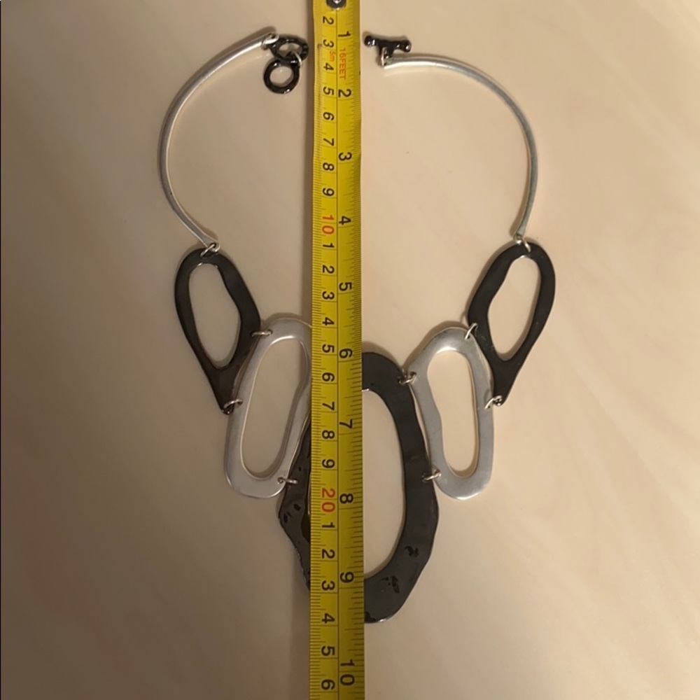 Modernist Unique Statement Necklace - image 6